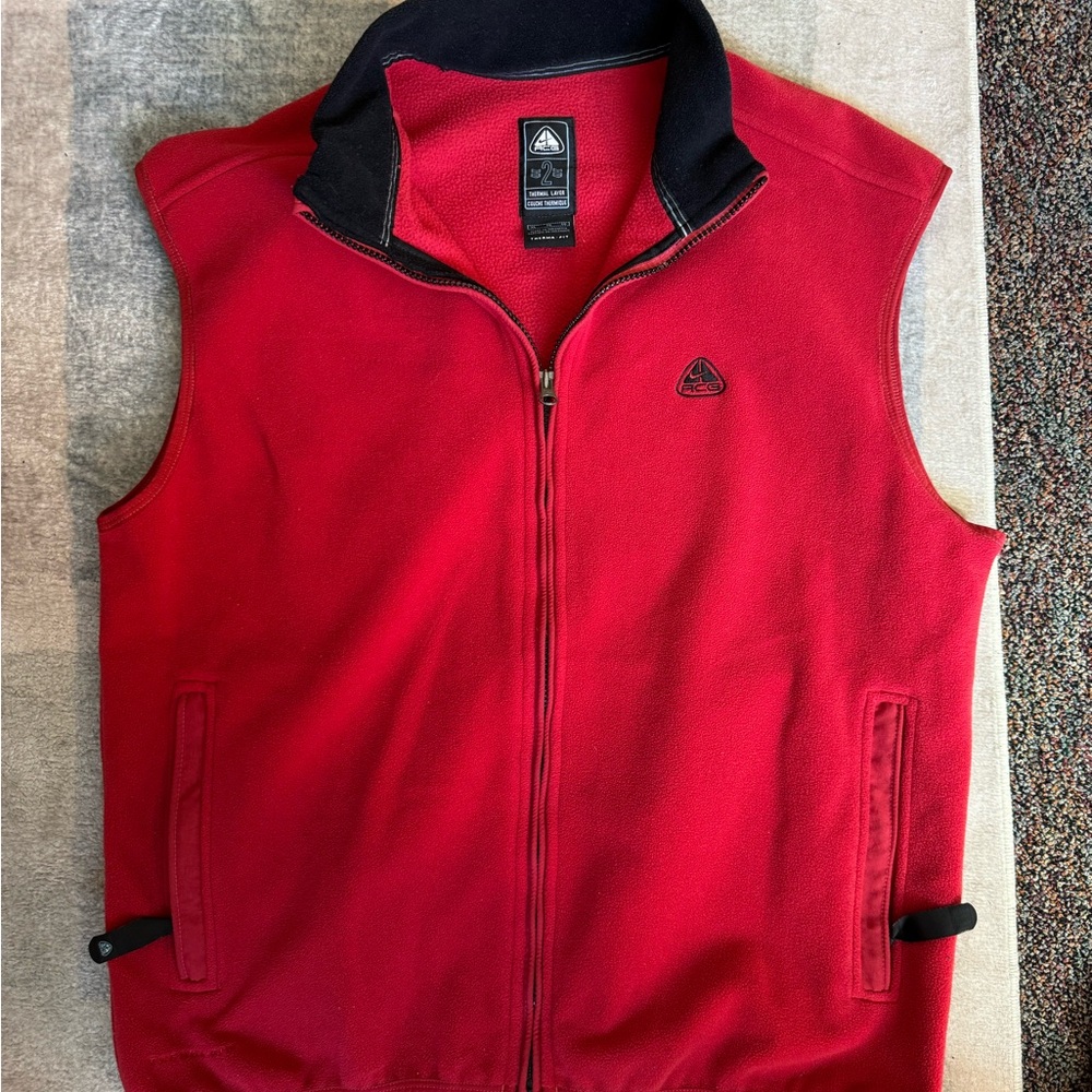 Nike ACG Red Fleece Vest